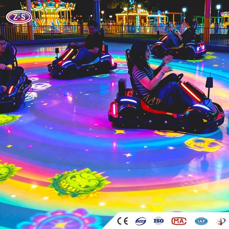 Projection Track Interactive Kart Arena Immersive Go Karting For Mall Entertainment