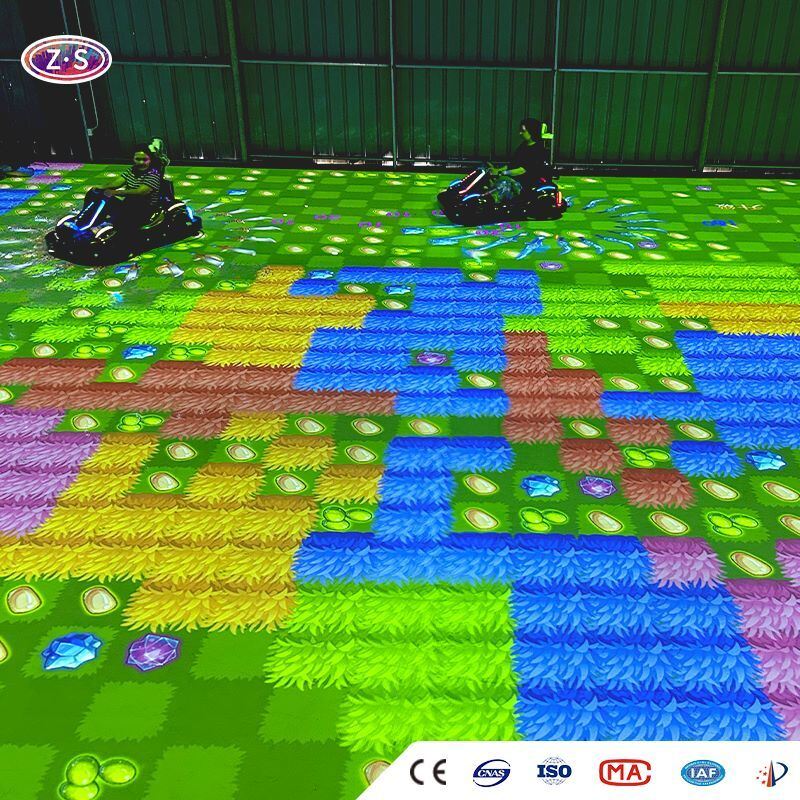 Digital Multiplayer Kart Projection Arena Immersive Go Karting For Playground