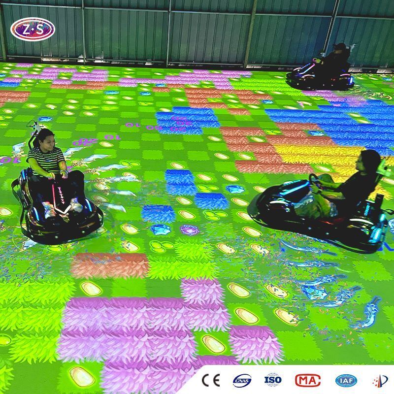 Large-scale Projection Mapping Arena Immersive Go Karting Commercial Attraction