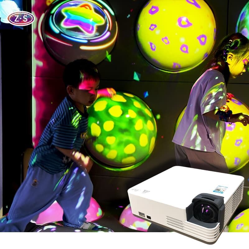 Projection Game Platform Immersive Bouncing Sphere for Digital Installations