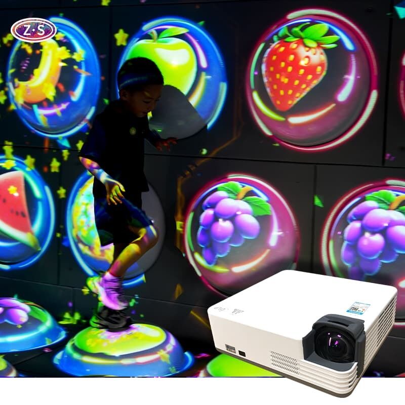 Interactive Ball Projection Laser Precision Motion Tracking For Resort Atrium Area