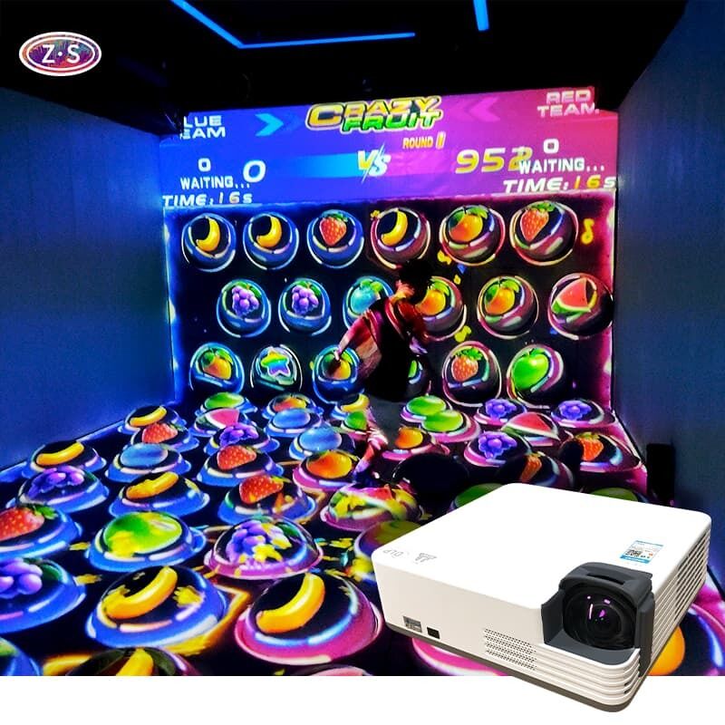 High Traffic Solution Immersive Interactive Sphere Crazy Fruits Laser Source