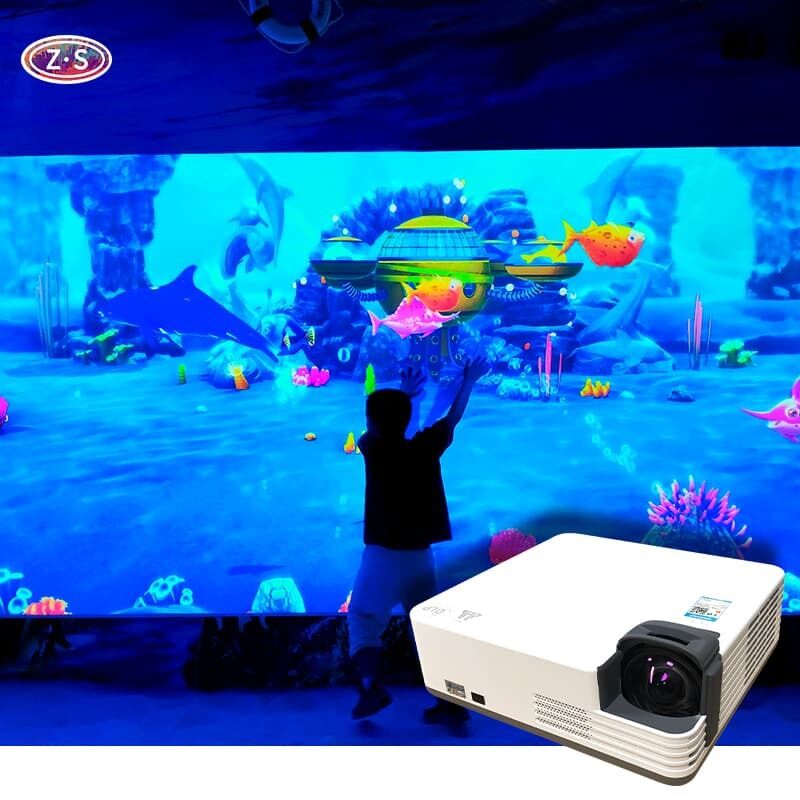 Airport Family Lounge Using Interactive Coloring Wall for Kid Entertainment