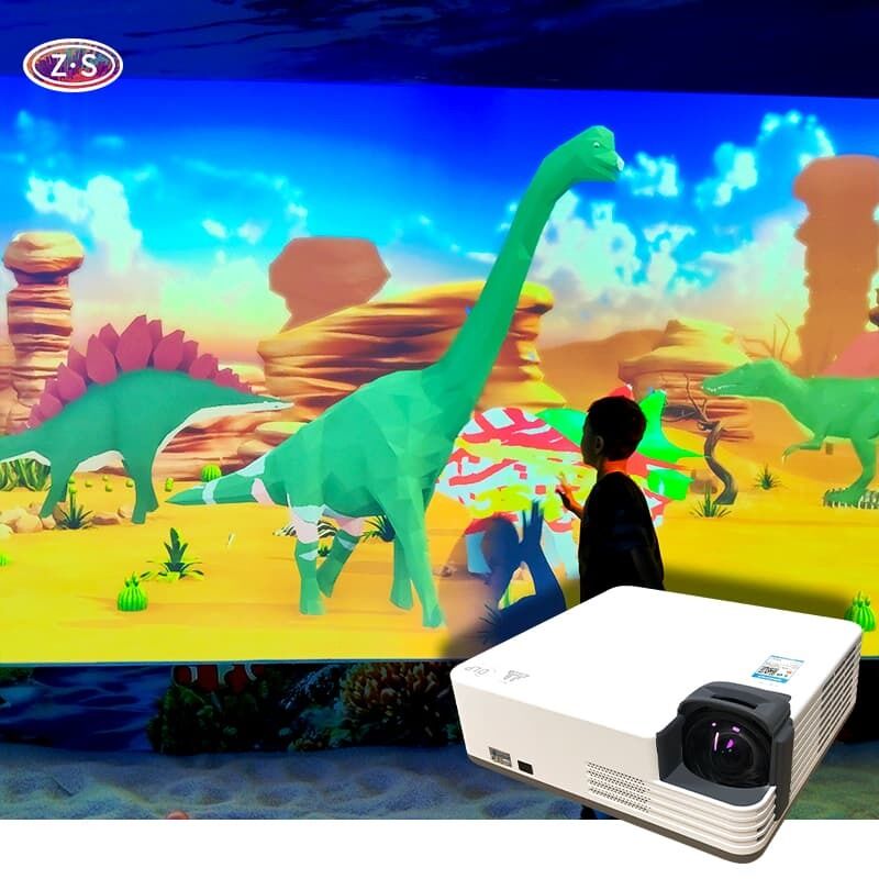 Luxury Hotel Kids Club Using Interactive Coloring Wall for Creative Games