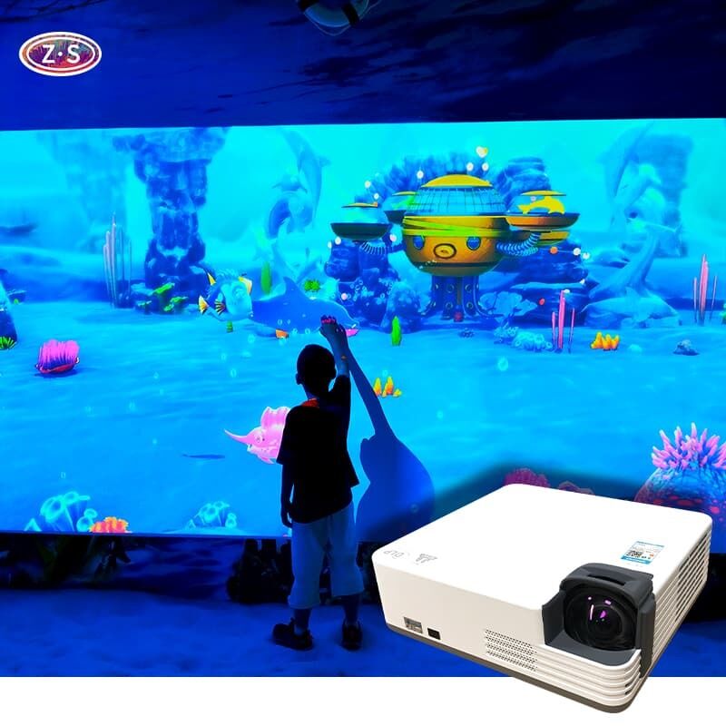 Science Center Digital Exhibit with Interactive Coloring Wall for Curiosity Play