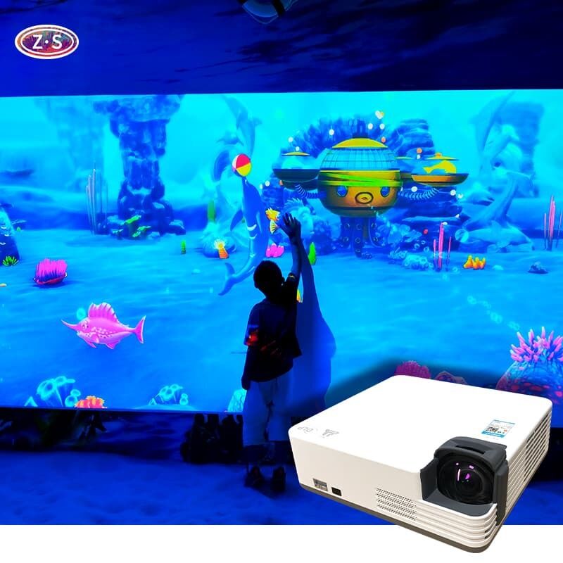 Resort Family Entertainment Zone Using Interactive Coloring Wall for Active Fun
