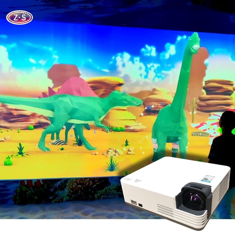 Real Estate Sales Office Kids Space with Interactive Coloring Wall for Open Houses