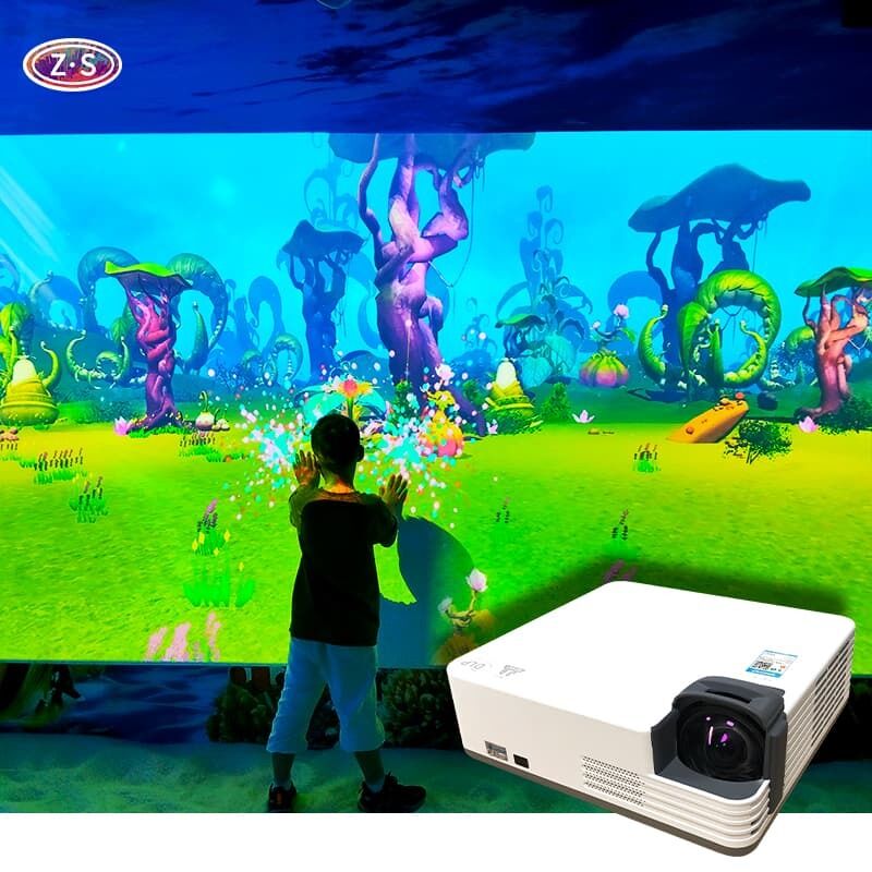 Museum Immersive Alive Drawing with Interactive Coloring Wall for STEAM Learning