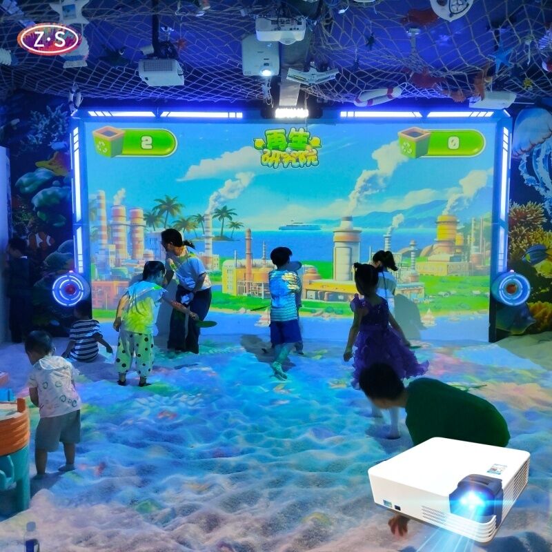 Creative Kids Learning System Interactive Sand Projection Game for Science Centers