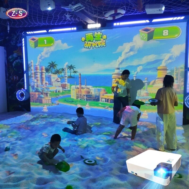 Digital Beach Simulation System Interactive Sand Projection Game for Kids Parks