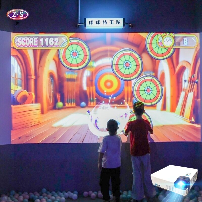 Multi Ball Throw Wall Projection Dynamic Capture Technology for Soft Playground