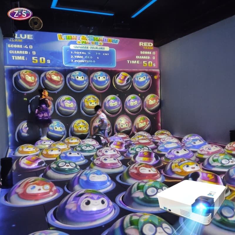 Interactive Ball Projection Laser Precision Motion Tracking For Resort Atrium Area