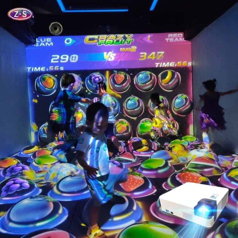 Interactive Jumping Ball Projection Step Scoring System Laser Source For Shopping Malls