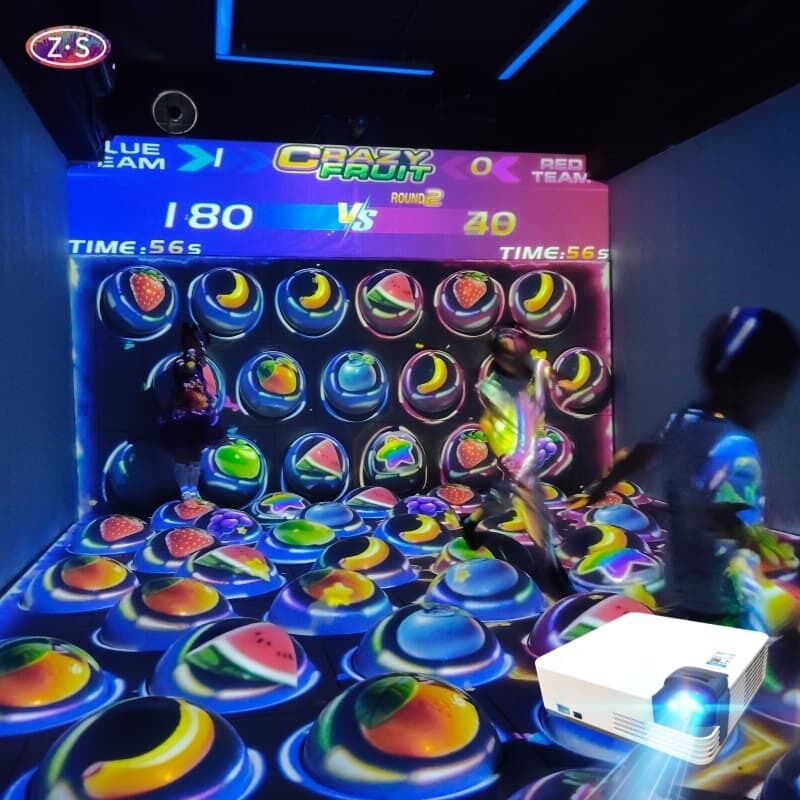 Commercial Interactive Projection Immersive Jumping Sphere for Kids Playgrounds