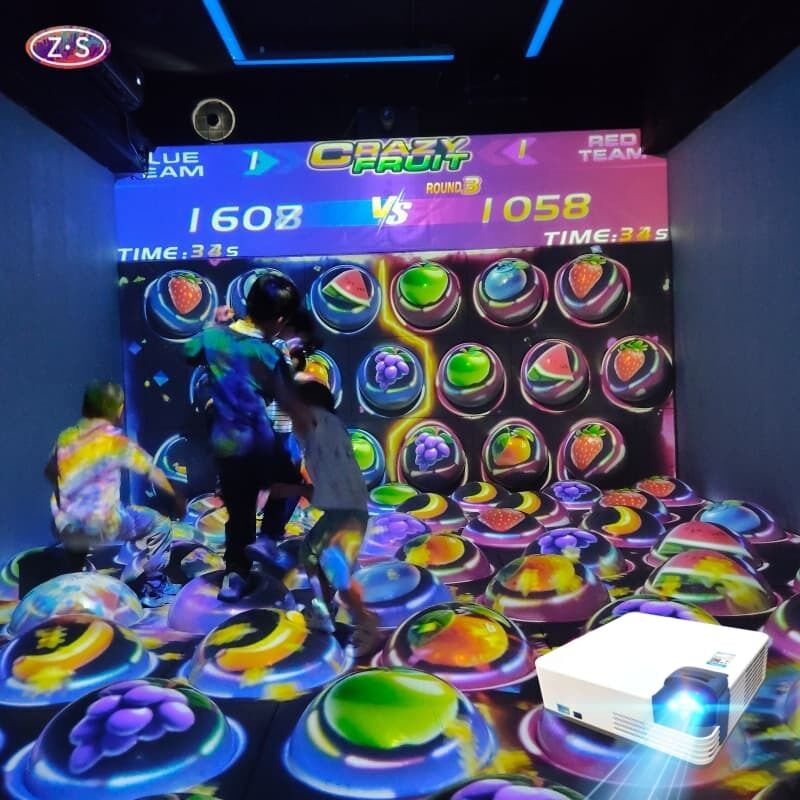 Interactive Jumping Ball Projection Step Scoring System Laser Source For Shopping Malls