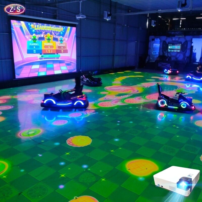 Family Entertainment Center Interactive Go Kart Projection with Immersive Racing Games