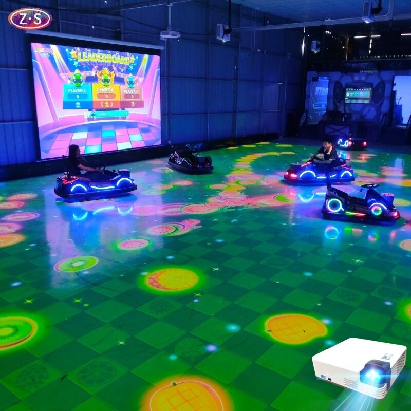 Immersyjny symulator jazdy gokartem z projekcją i grami wieloosobowymi