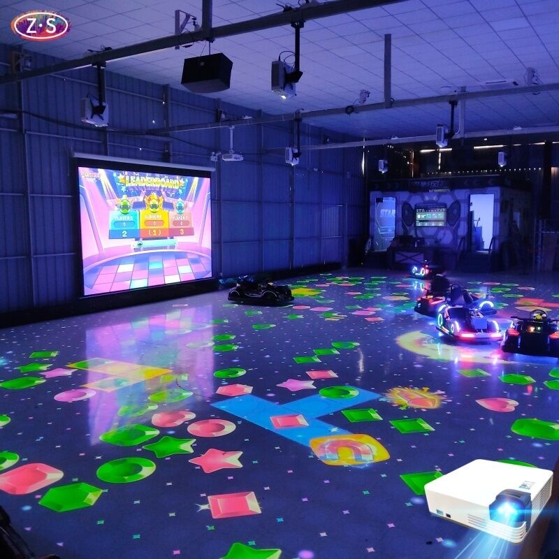 Go Karting Immersivo Multigiocatore con Proiezione per Centri di Intrattenimento