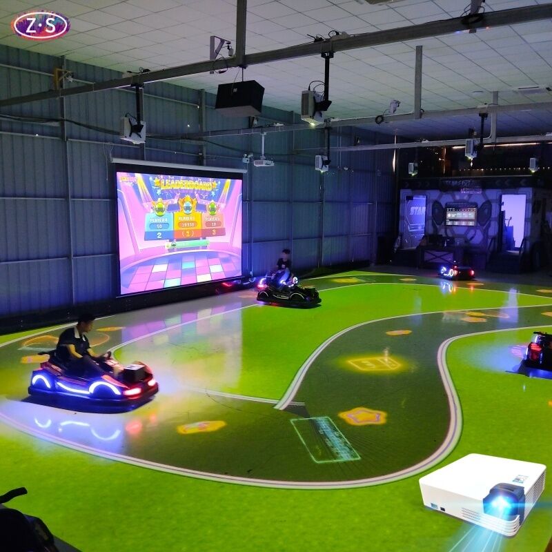 Solución de entretenimiento familiar Proyección Go Kart con experiencia de conducción real