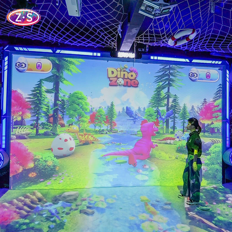 Large Play Space Interactive Projection Game Touch Wall Features For ...
