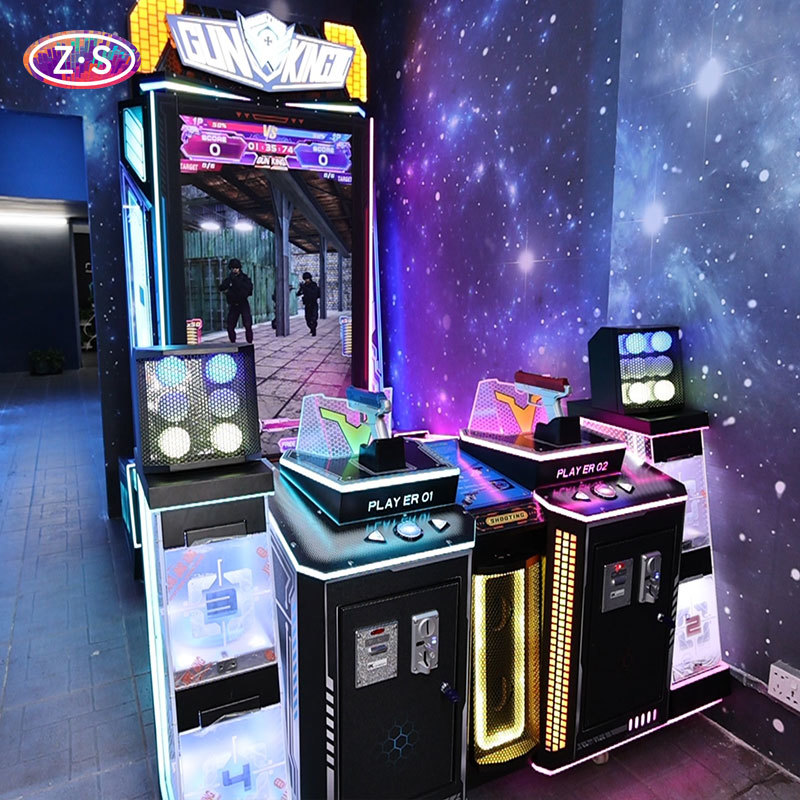 75 inches Display Arcade Shooting Games Dual Player Arcade Machine Gun Game