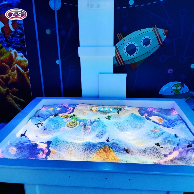 Interactive Sand Table with Motion-Responsive Projection