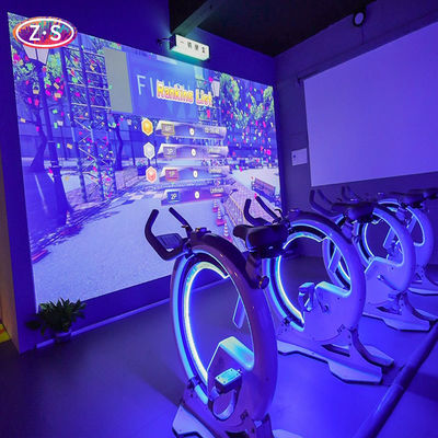 Interactieve fietssimulator Indoor Racing Projection Zelfinstelbare rijdend weerstand
