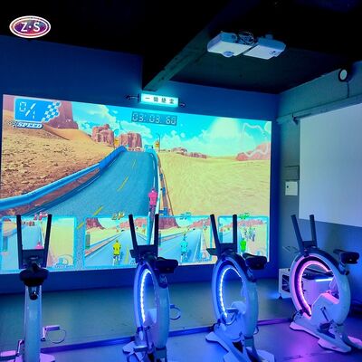Interaktiver Indoor-Radwettkampf AR Fahrradsimulator Technologielösung