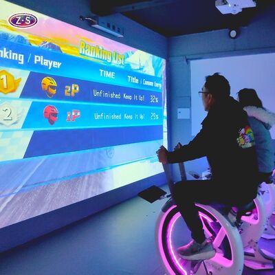 Pengalaman Balap Multiplayer Immersive Simulator Sepeda AR Untuk Tempat Kebugaran