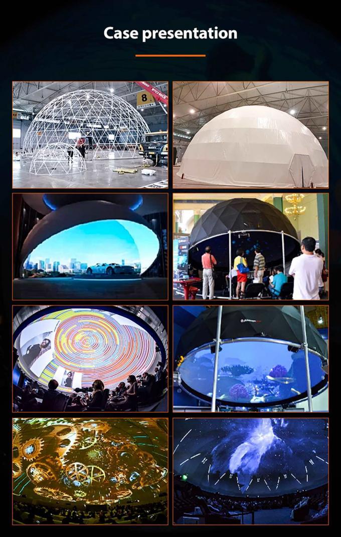 Panoramic Display Interactive Dome Projection System For Cultural Venues